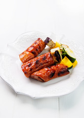 grilled sausages