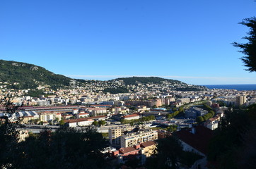 Fototapeta na wymiar Vue panoramique de Nice