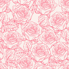 Panele Szklane  szkic róż