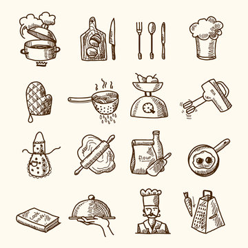 Cooking Icons Sketch