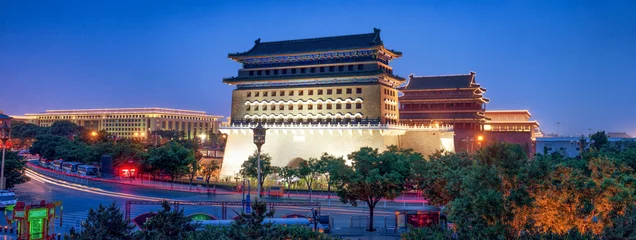Foto op Plexiglas Qianmen-poort in Peking © eyetronic