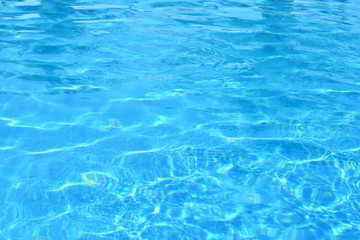 Fototapeta na wymiar Blue Water Swimming Pool Background