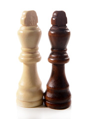 Chess pieces isolated on white