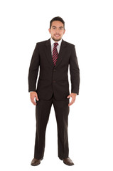 elegant young man in a suit