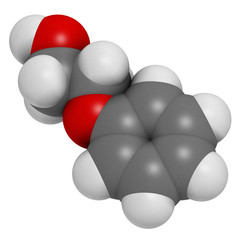 Phenoxyethanol preservative molecule. Used in cosmetics.