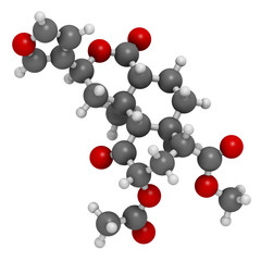 Salvinorin A entheogen molecule. Psychotropic molecule