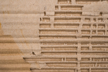 cardboard corrugated pattern background, horizontal