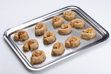 traditional dessert turkish baklava,well known in middle east an