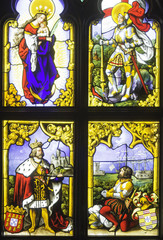 Fototapeta premium Stained Glass in Castle