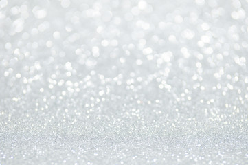 defocused abstract silver lights background