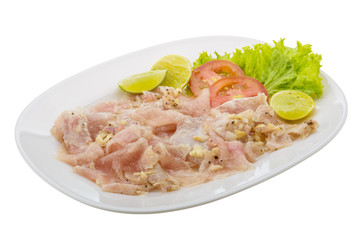Swordfish carpaccio