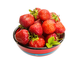 Strawberry in the bowl