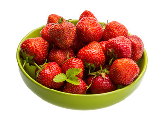 Strawberry in the bowl