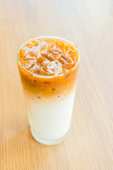 Iced latte coffee