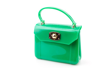 Handbag isolated white background