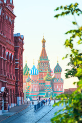 Obraz premium Beautiful St. Basil's Cathedral on Red Square