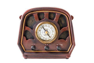 Model of an ancient radio receiver
