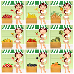 variety of fresh fruits