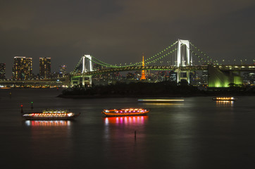 レインボーブリッジと東京湾