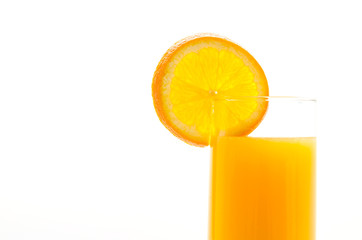 Orange juice glass