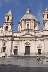 Fototapeta na wymiar Sant Agnese church in Rome