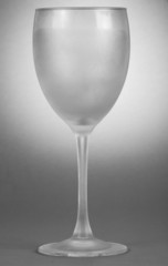 Empty wineglass