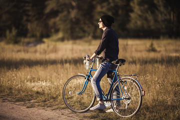 Fototapeta premium Young handsome stylish man posing