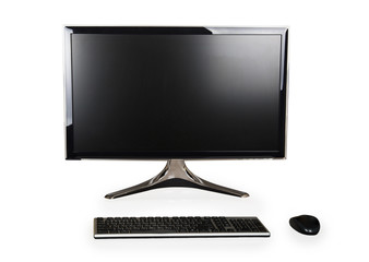 Desktop computer and keyboard and mouse