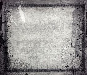 Naklejka premium Grunge retro style frame for your projects