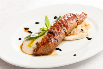 roasted pork with sauce