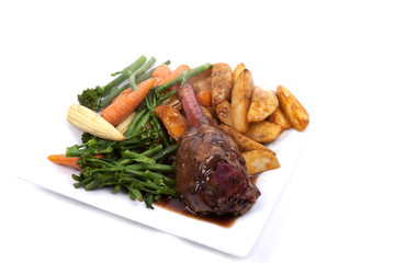 Lamb Shank with vegetable