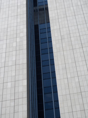 Architectural detail of business buildings in Frankfurt, Germany