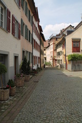 Fototapeta na wymiar Häuser in Bregenz