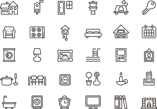 House & Home icon set