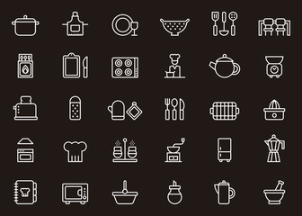 Kitchen icon set