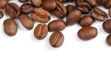 Brown coffee beans