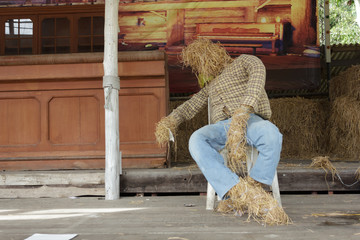 Puppets made ​​of straw