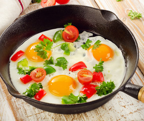 Fried eggs