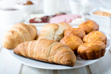 Golden croissants