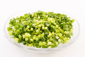 カットした青ネギ