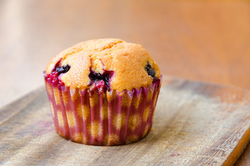 a tasty cherry lemon muffin