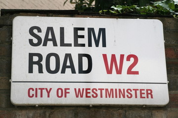 Salem Road Street Sign