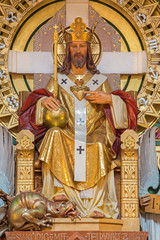 Fototapeta premium Vienna - modern Christ the King statue in Carmelites church