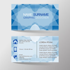 Modern professional business card template, visiting card