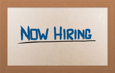 Now Hiring Concept