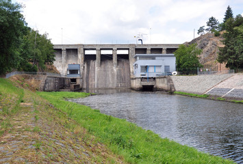 concrete dam, Brno, Czech Republic, Europe