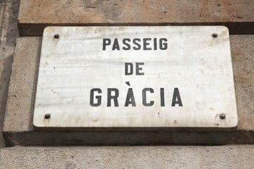 Barcelona street - Passeig de Gracia