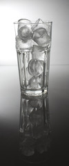 Ice in a glass