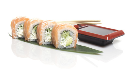 Sushi roll isolated