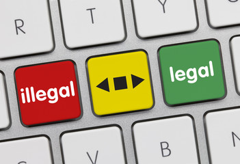 Legal and illegal. Keyboard